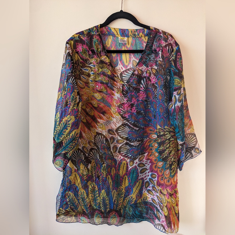 Rima Colorful Beach Coverup